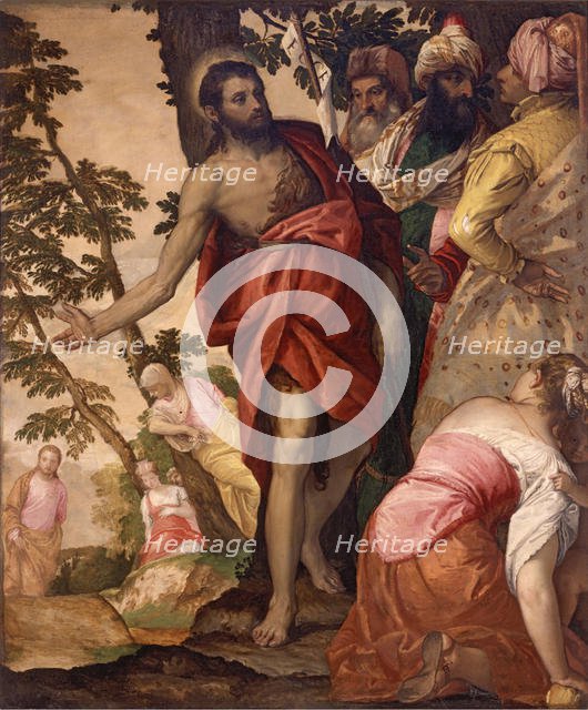 Saint John the Baptist Preaching , ca 1562. Creator: Veronese, Paolo (1528-1588).