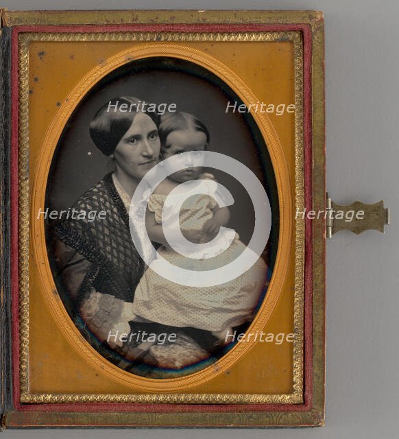 Untitled (Portrait of Woman Holding a Baby), 1862. Creator: Unknown.