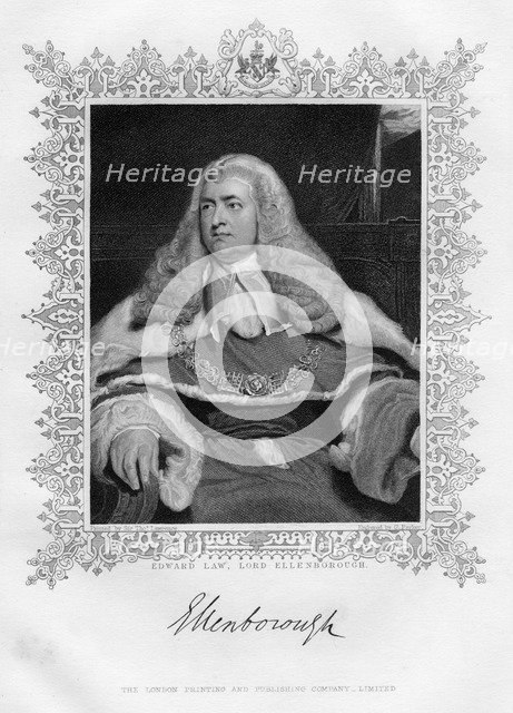 Edward Law (1750-1818), 1st Baron Ellenborough, English judge, 19th century.Artist: G Parker