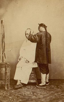 Man Examining Other Man, 1870s. Creator: Unknown.