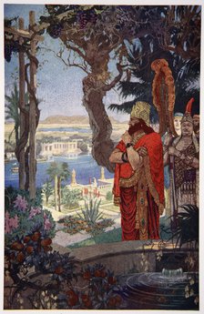 'Nebuchadnezzar in the Hanging Gardens of Babylon', 1915.  Artist: Ernest Wellcousins