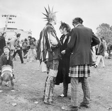Punks at a festival, early 1980s. Artist: Henry Grant