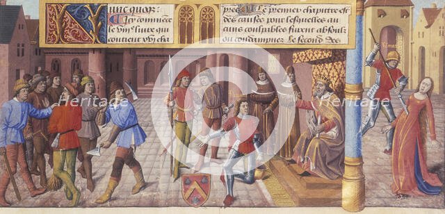 Scenes from Roman history, 1475. Creator: Unknown.