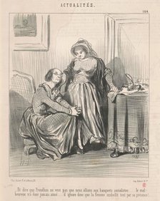 Et dire que Proudhon ne veut pas ..., 19th century. Creator: Honore Daumier.