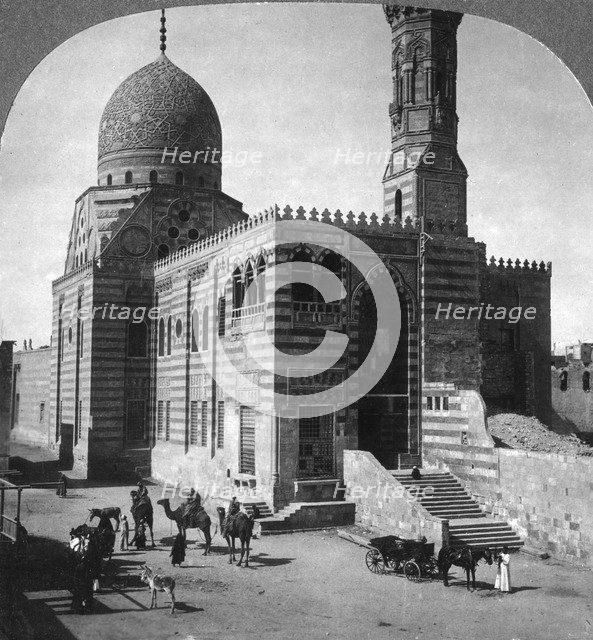 'Tomb Mosque of Sultan Kait Bey, Cairo, Egypt', 1905.Artist: Underwood & Underwood