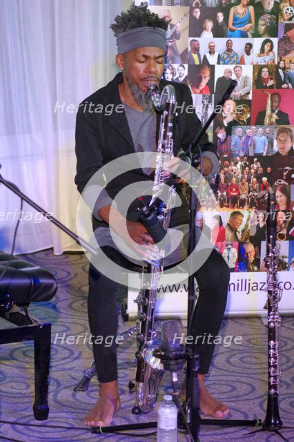 Julien Stella, NoSax NoClar, Watermill Jazz Club, Dorking, Surrey, May 2024. Creator: Brian O'Connor.