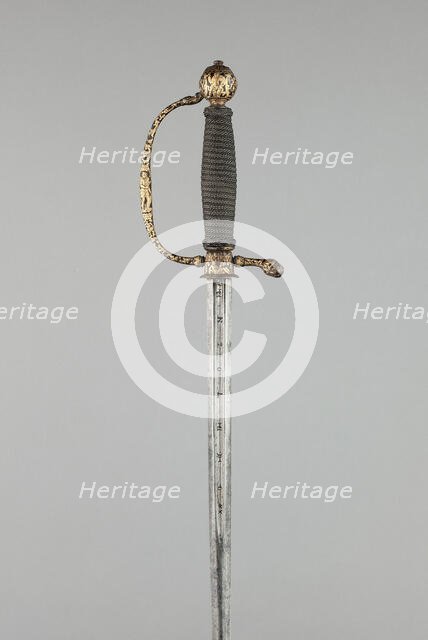 Smallsword for a Child, France, c. 1670. Creator: Unknown.
