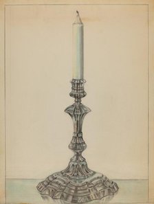 Candlesticks, c. 1937. Creator: Leo Drozdoff.