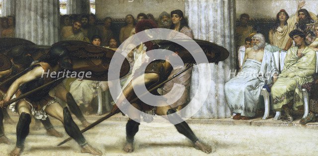'The Pyrrhic Dance', 1869.                                                Artist: Sir Lawrence Alma-Tadema  