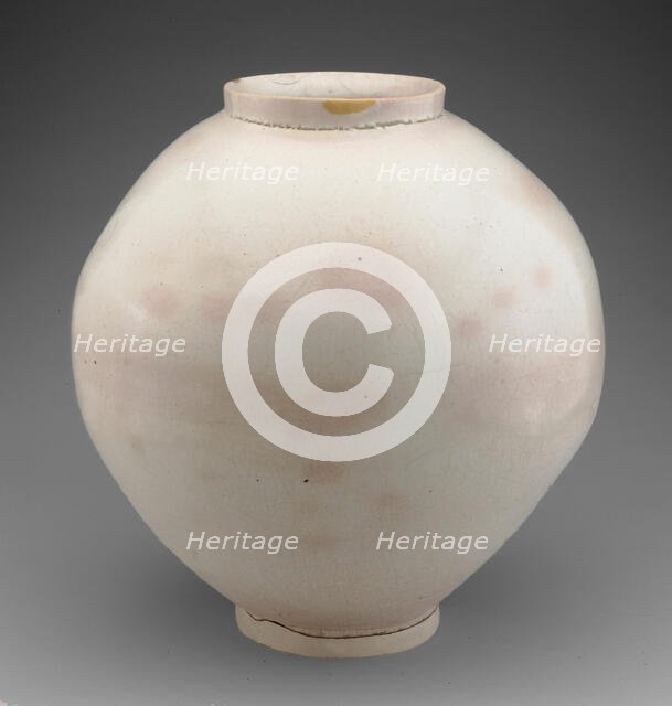 Moon Jar, Korea, Joseon dynasty (1392-1910), 17th century. Creator: Unknown.