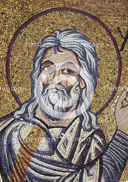 The Prophet Isaiah (Detail of Interior Mosaics in the St. Mark's Basilica), 12th century. Artist: Byzantine Master  