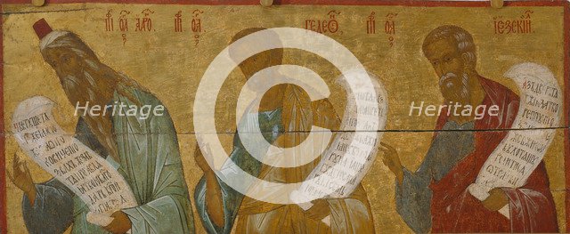 The Prophets Aaron, Gideon and Ezekiel, c. 1502-1503. Artist: Russian icon  