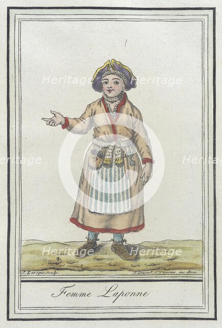 Costumes de Différents Pays, 'Femme Laponne', c1797. Creators: Jacques Grasset de Saint-Sauveur, LF Labrousse.