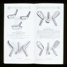 Page from a golf equipment catalogue, c1920-c1960. Artist: Unknown