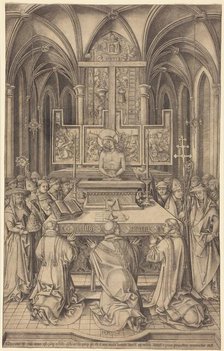 The Mass of Saint Gregory, c. 1490/1500. Creator: Israhel van Meckenem.