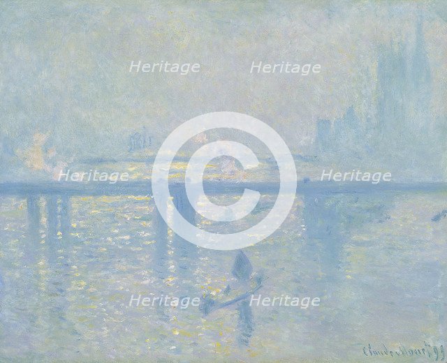 Charing-Cross Bridge in London, 1899. Artist: Monet, Claude (1840-1926)