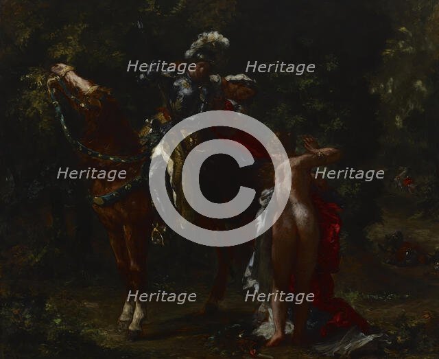 Marphise, 1852. Creator: Eugene Delacroix.