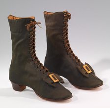 Boots, American, 1860-69. Creator: Unknown.