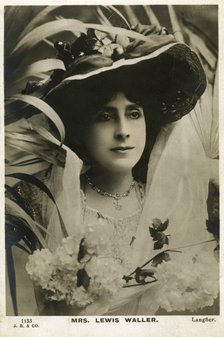 Mrs Lewis Waller, English actress, c1906. Artist: Langfier Photo