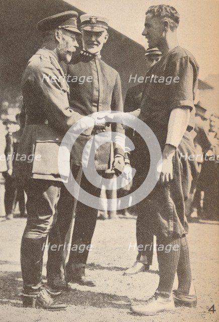 'Baseball, the national game of the United States, was played by American troops while in England. T Artist: Unknown.