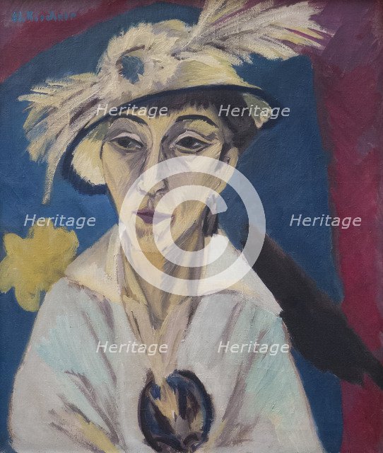 Portrait of Erna Schilling (Lady with Hat), 1913.