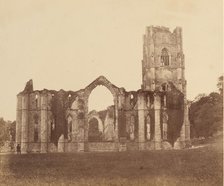 Fountains Abbey. The Chapel of the Nine Alters, Exterior, 1850s. Creator: Joseph Cundall.