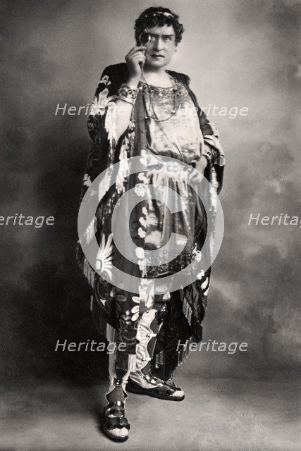 Herbert Beerbohm Tree (1853-1917), English actor, early 20th century.Artist: FW Burford