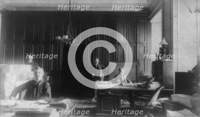 Treasury Department - employees in Mr. McClellend's room, between 1890 and 1950. Creator: Frances Benjamin Johnston.