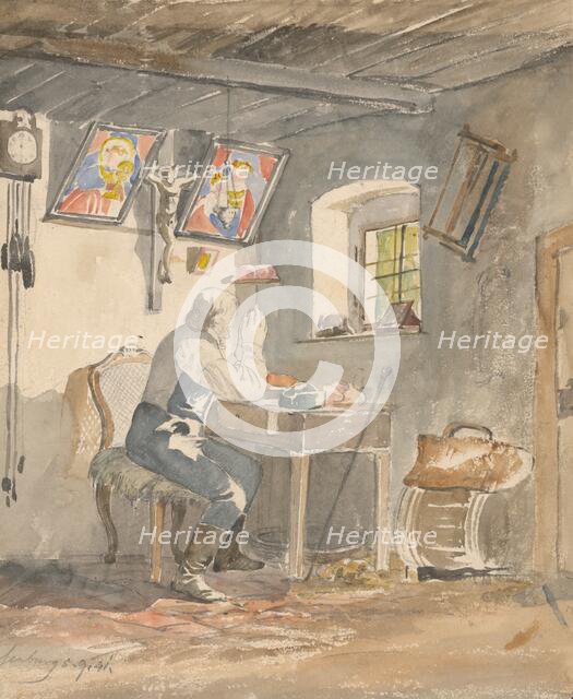 Prayer, 1841. Creator: Karoly Lajos Libay.