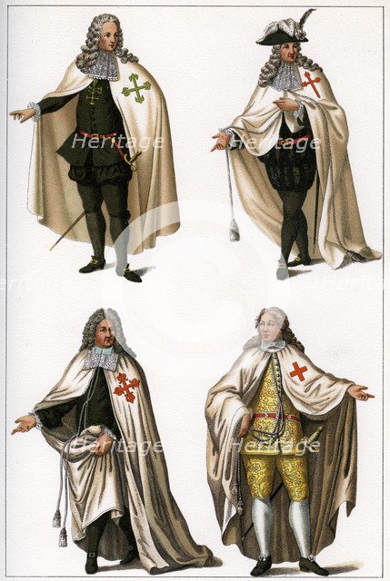 The chief knightly orders of Spain and Portugal, 1791, (1902). Artist: Unknown