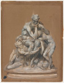 Study for the Sculpture Ugolino and His Children, 1860. Creator: Jean-Baptiste Carpeaux.