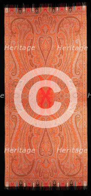 Shawl, Scottish, 1865-75. Creator: Unknown.