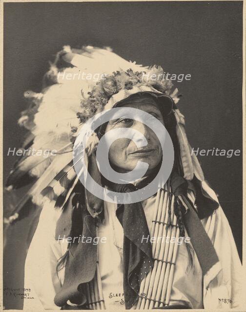 Sleeping Bear, Sioux, 1898. Creators: Adolph F. Muhr, Frank A. Rinehart.