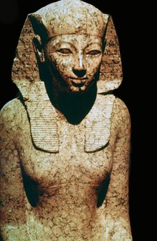 Egyptian sculpture of Queen Hatsheput, 15th century BC Artist: Unknown