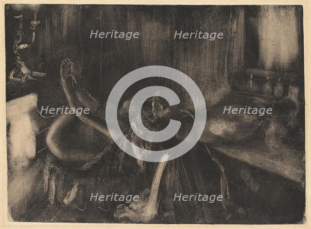 Woman by a Fireplace, 1880/1890. Creator: Edgar Degas.