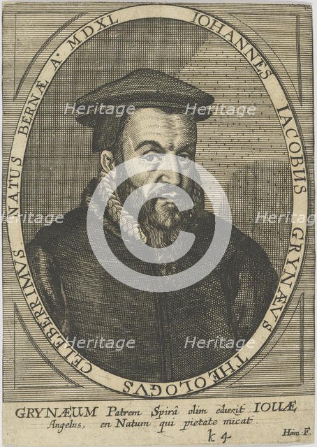 Johann Jakob Grynaeus (1540-1617) , 1650. Creator: Anonymous.