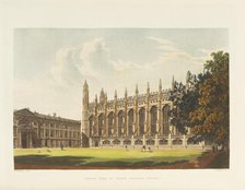 South Side of King's College Chapel, 1815. Creator: Mackenzie, Frederick (around 1788-1854).