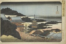 Crowds at the Year-end Fair at Kinryuzan Temple in Asakusa (Asakusa Kinryuzan toshi..., c. 1832/38. Creator: Ando Hiroshige.