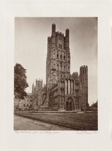 Ely Cathedral From Bishop’s Green (image 2 of 2), Printed 1891. Creator: Frederick Henry Evans.