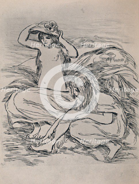 'Two Bathers', 1946. Artist: Pierre-Auguste Renoir.