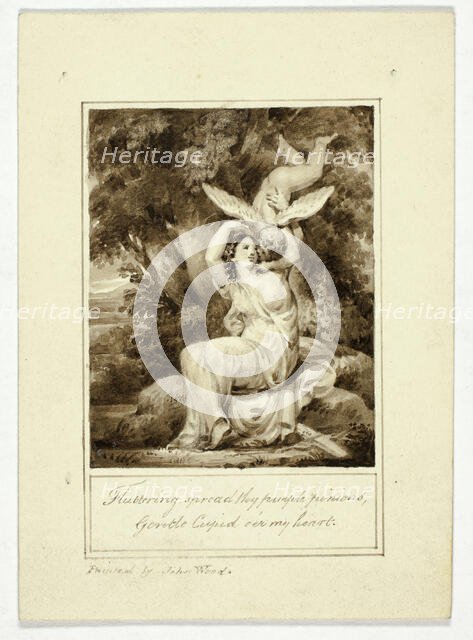 Fluttering Spread Thy Purple Pinions, Gentle, n.d. Creator: John Wood the Younger.