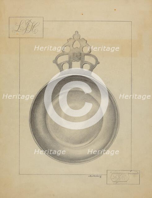 Silver Porringer, 1936. Creator: Joseph Rothenberg.