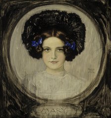 Portrait of the Artist's Daughter Mary, 1906. Creator: Franz von Stuck.