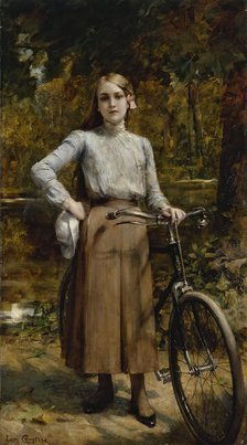 Bicyclette au Vésinet, 1903. Creator: Leon Francois Comerre.