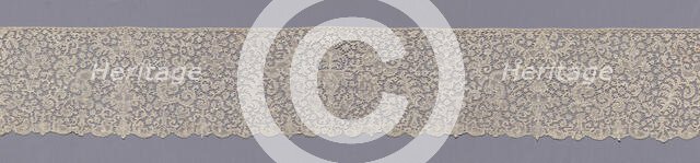 Lace Flounce, Flanders, 1701-25. Creator: Unknown.