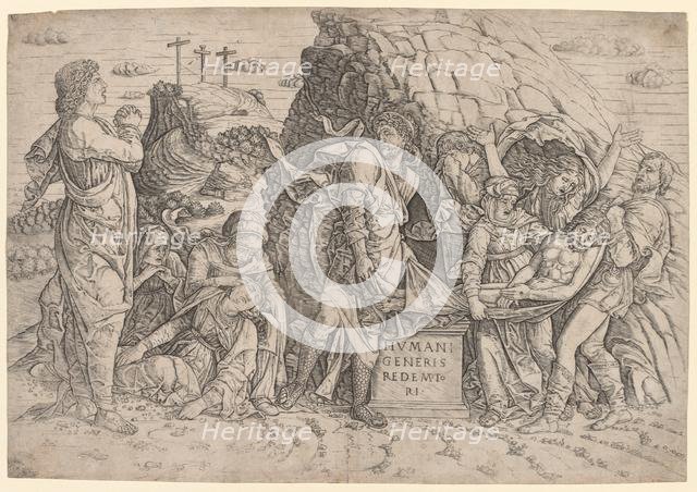 Entombment, c. 1509. Creator: Giovanni Antonio da Brescia (Italian, 1450-1530).