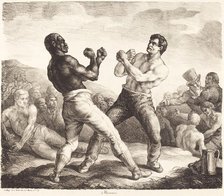 Boxeurs (The Boxers), 1818. Creator: Theodore Gericault.