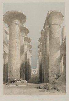 Egypt and Nubia, Volume I: Thebes, Great Hall at Karnac, 1848. Creator: Louis Haghe (British, 1806-1885); F.G.Moon, 20 Threadneedle Street, London.