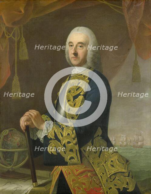 Portrait of Vice-Admiral Hendrik Lijnslager, Son of Harmen Lijnslager and Judith Allijn, 1759. Creator: Guillaume Jean Joseph de Spinny.
