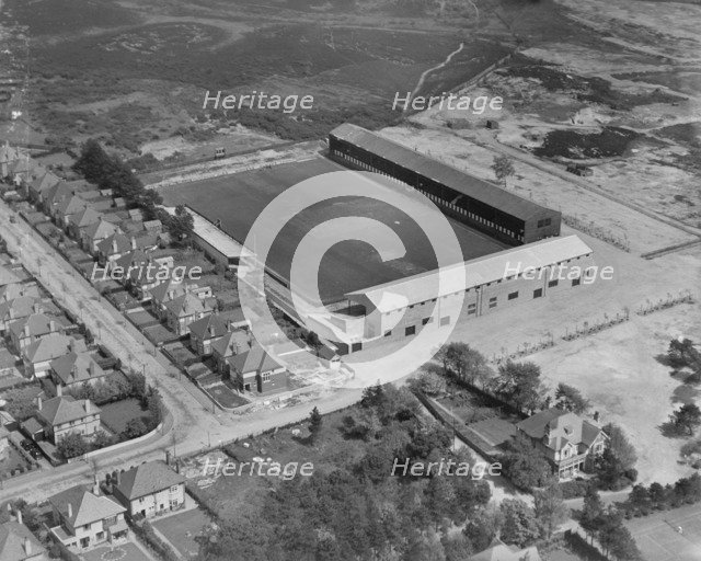 Dean Court football ground, Bournemouth, Dorset, 1937. Artist: Aeropictorial Ltd.
